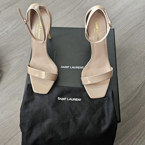 Saint Laurent - Amber 105 patent leather sandals - size 37 - Picture 8 of 8